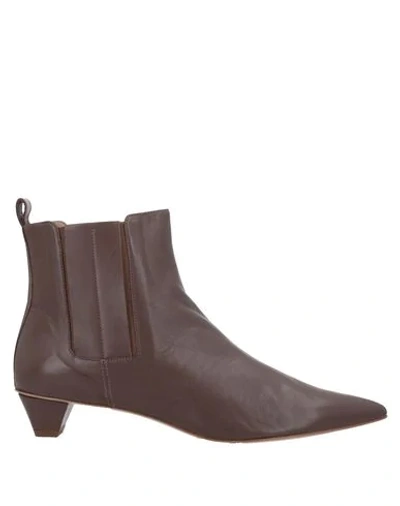 Shop Alysi Ankle Boots In Dove Grey
