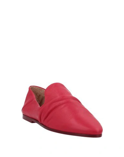 Shop Alysi Woman Loafers Red Size 7 Soft Leather