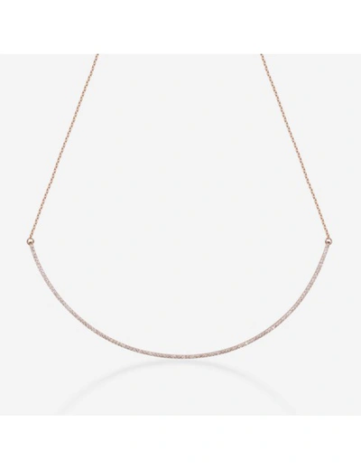 Shop Gold & Roses Shewel Curve Necklace In Gold