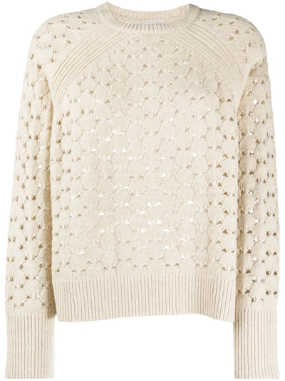 Shop By Malene Birger Acis Knit Sweater In Neutrals