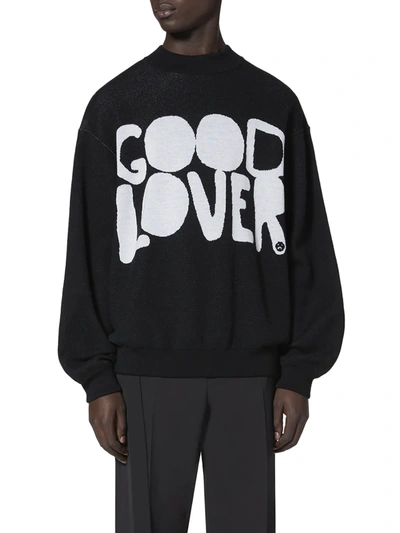Shop Valentino Good Lover Sweater Black