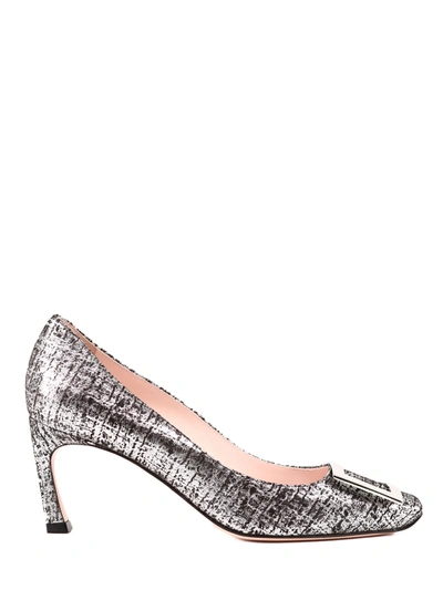 Shop Roger Vivier Trompette Pumps Silver