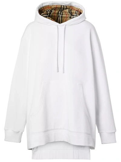 Shop Burberry Over Sweatshirt White