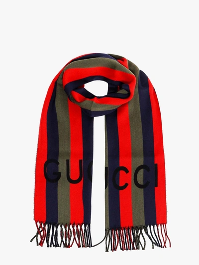 Shop Gucci Scarf In Blue