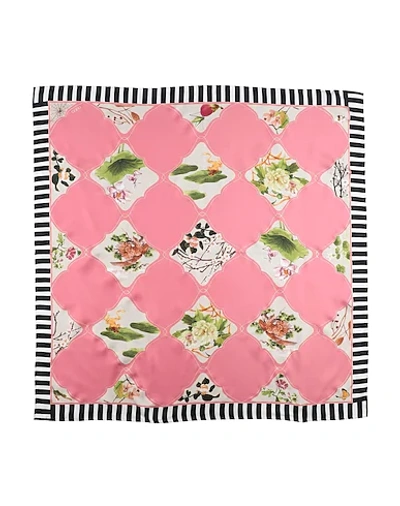 Shop Gucci Square Scarf In Pastel Pink