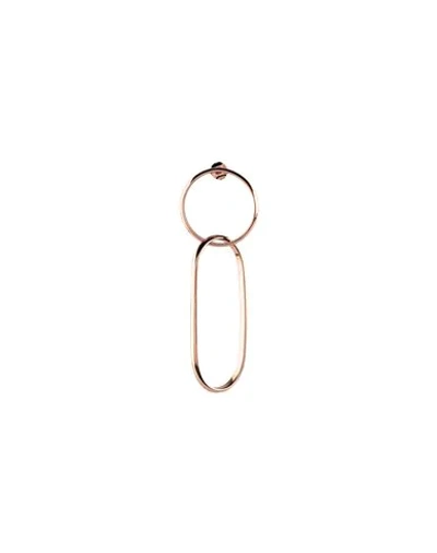 Shop Mm6 Maison Margiela Earring In Copper