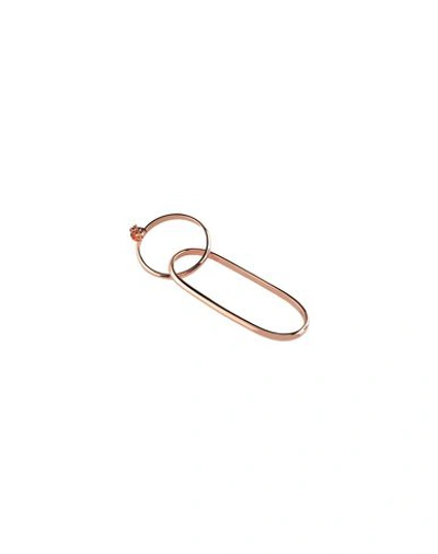 Shop Mm6 Maison Margiela Earring In Copper