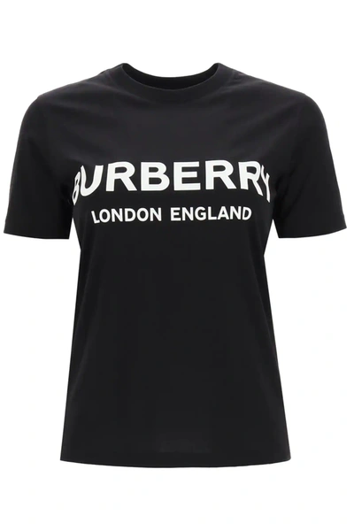 Shop Burberry Shotover T-shirt With Logo In Black,white