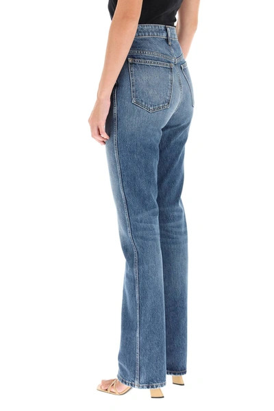 Shop Khaite Danielle Jeans In Blue