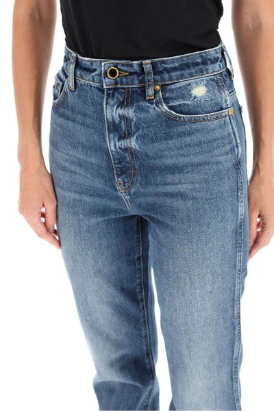 Shop Khaite Danielle Jeans In Blue