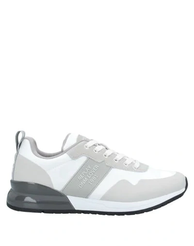 Shop Replay Sneakers In Dove Grey