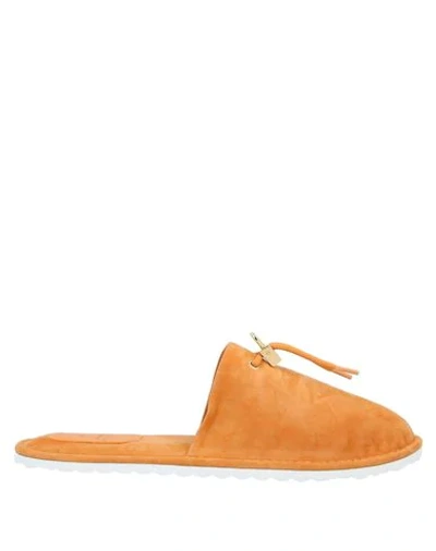 Shop Buscemi Slippers In Orange