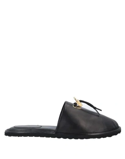 Shop Buscemi Slides And Slippers In Black