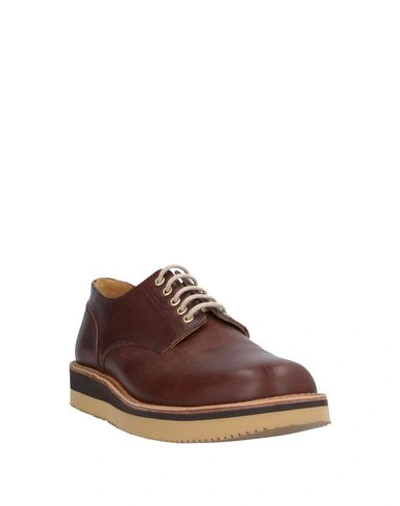 Shop Fracap Lace-up Shoes In Cocoa