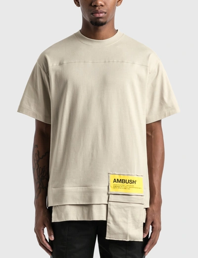 Shop Ambush New Waist Pocket T-shirt In Beige