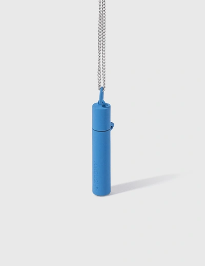 Shop Ambush Pill Case Necklace In Blue