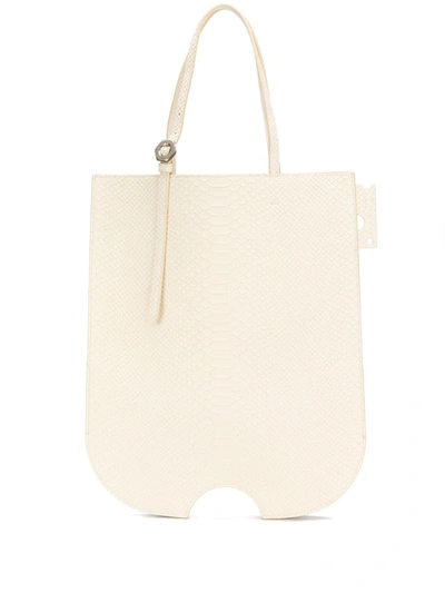 Off-white Swiss Shopper Tote In Neutrals