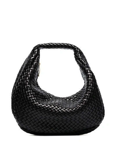 Shop Bottega Veneta Hobo Shoulder Bag In Black