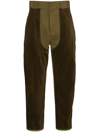 Shop Haider Ackermann Beaumont Cropped Trousers In Green