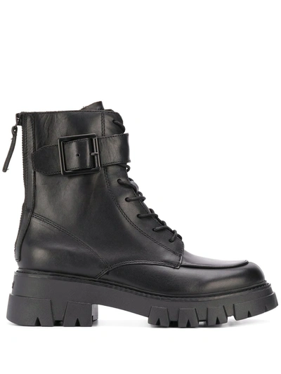 Shop Ash Lewis Lace-up Boots In Black