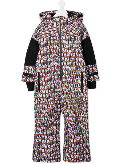 Shop Stella Mccartney Stellabration-print Snowsuit In White