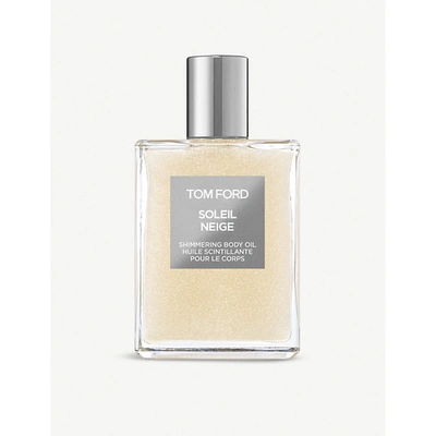 Shop Tom Ford Private Blend Soleil Neige Sheer Body Oil 100ml In Platinum