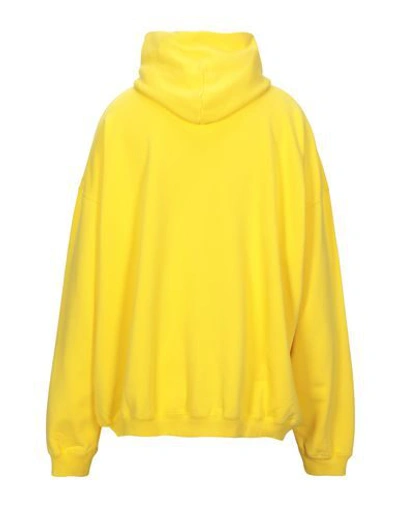 Shop Balenciaga Sweatshirts In Yellow