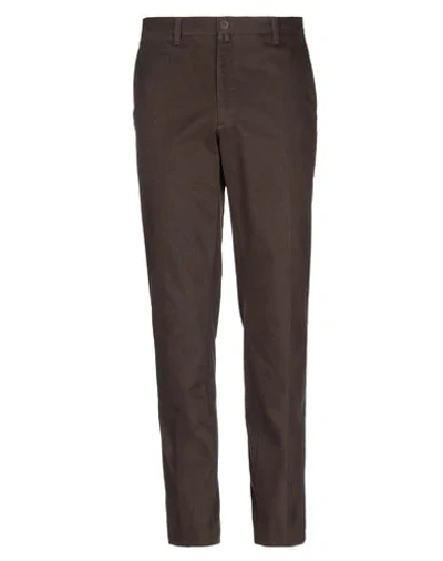 Shop Barbour Pants In Dark Brown