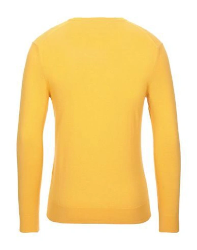 Drumohr Man Sweater Ocher Size 44 Lambswool In Yellow
