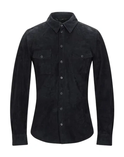 Shop Dolce & Gabbana Shirts In Steel Grey