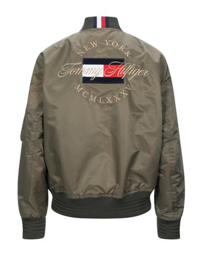 Shop Tommy Hilfiger Jackets In Military Green