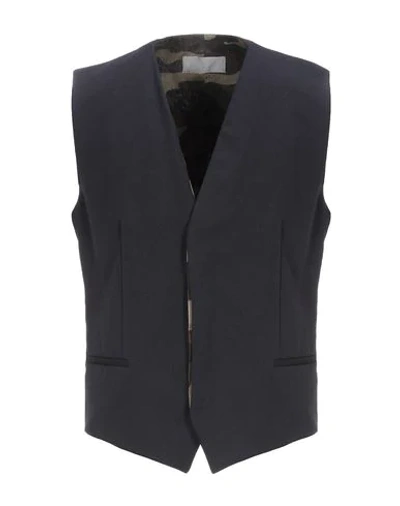 Shop Dior Suit Vest In Dark Blue