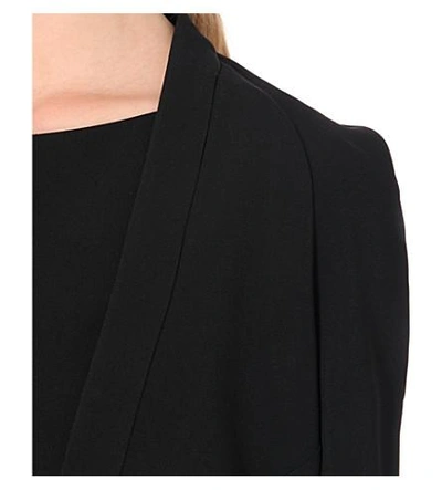 Shop Antonio Berardi Structured Crepe Bolero Jacket In Black