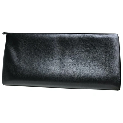 Pre-owned Celine Black Leather Clutch Bag