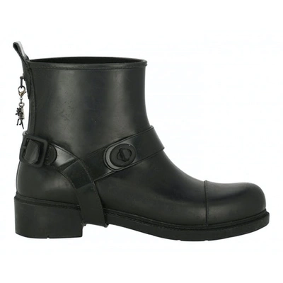 Pre-owned Coach Black Leather Ankle Boots
