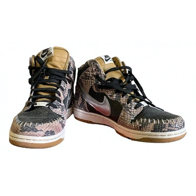 Pre-owned Nike Sb Dunk  Multicolour Leather Trainers