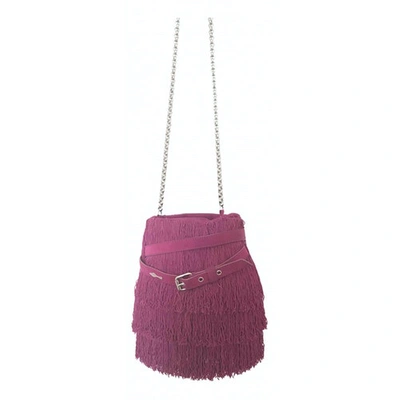 Pre-owned Christian Louboutin Pink Suede Handbag
