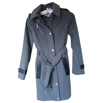 Pre-owned Michael Kors Grey Wool Coat