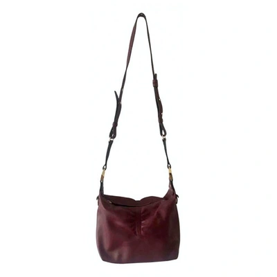 Pre-owned Isabel Marant Burgundy Leather Handbag