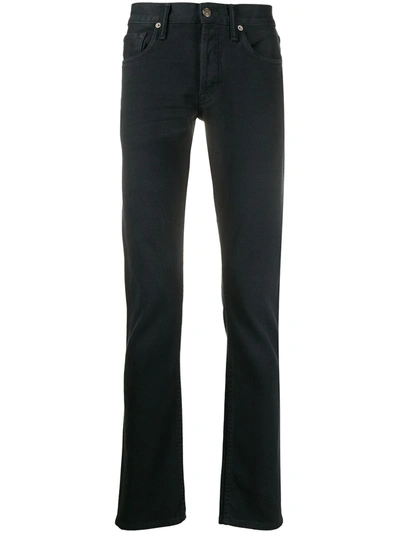 Shop Tom Ford Twill Slim-fit Jeans In Blue