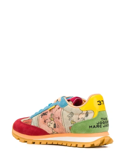 Marc Jacobs X Peanuts The Jogger Low-top Sneakers In Orange