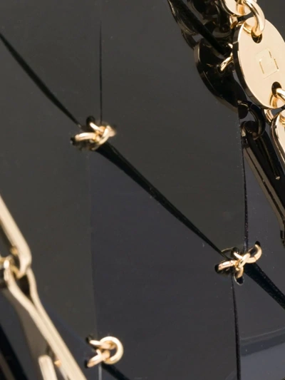 菱纹搭链手提包