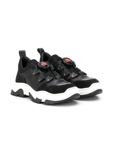 Shop Dsquared2 Chunky Low-top Sneakers In Black