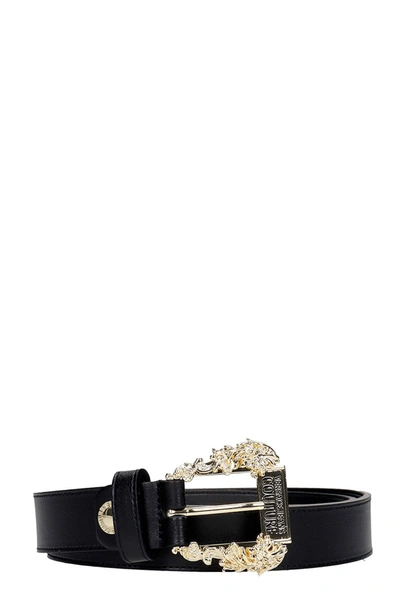 Shop Versace Jeans Couture Belts In Black Leather