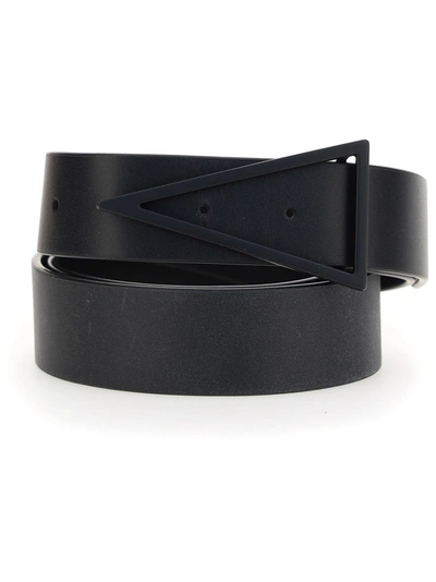 Shop Bottega Veneta Belt In Black/nero/opaco