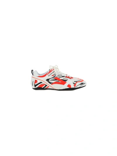 Shop Balenciaga Drive Sneakers In Red/white
