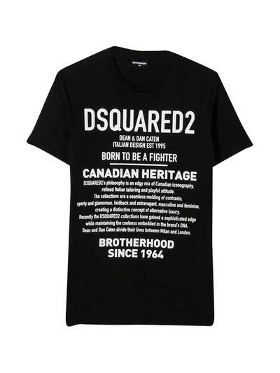 Shop Dsquared2 Black T-shirt In Nero