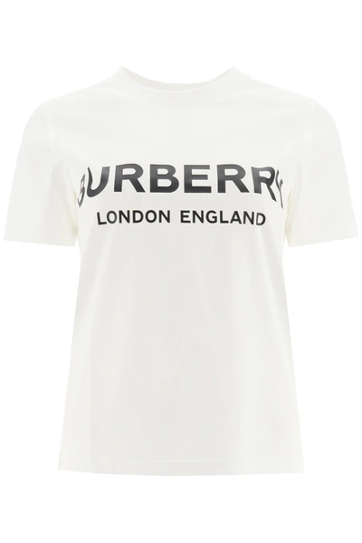 Shop Burberry Shotover T-shirt With Logo In White (white)