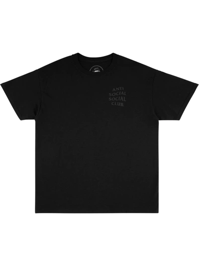 Shop Anti Social Social Club Dramatic "members Only" T-shirt In Black