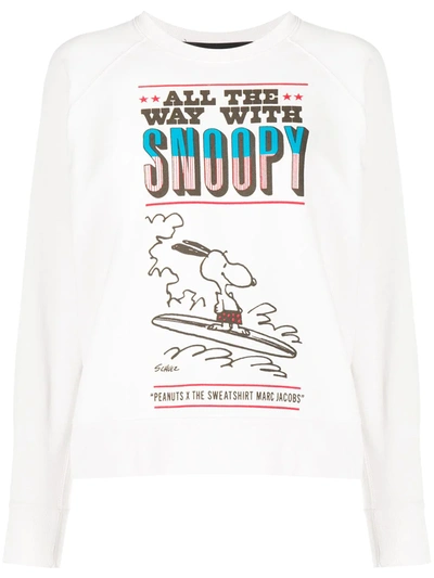 Shop Marc Jacobs X Peanuts Snoopy Sweatshirt In Neutrals